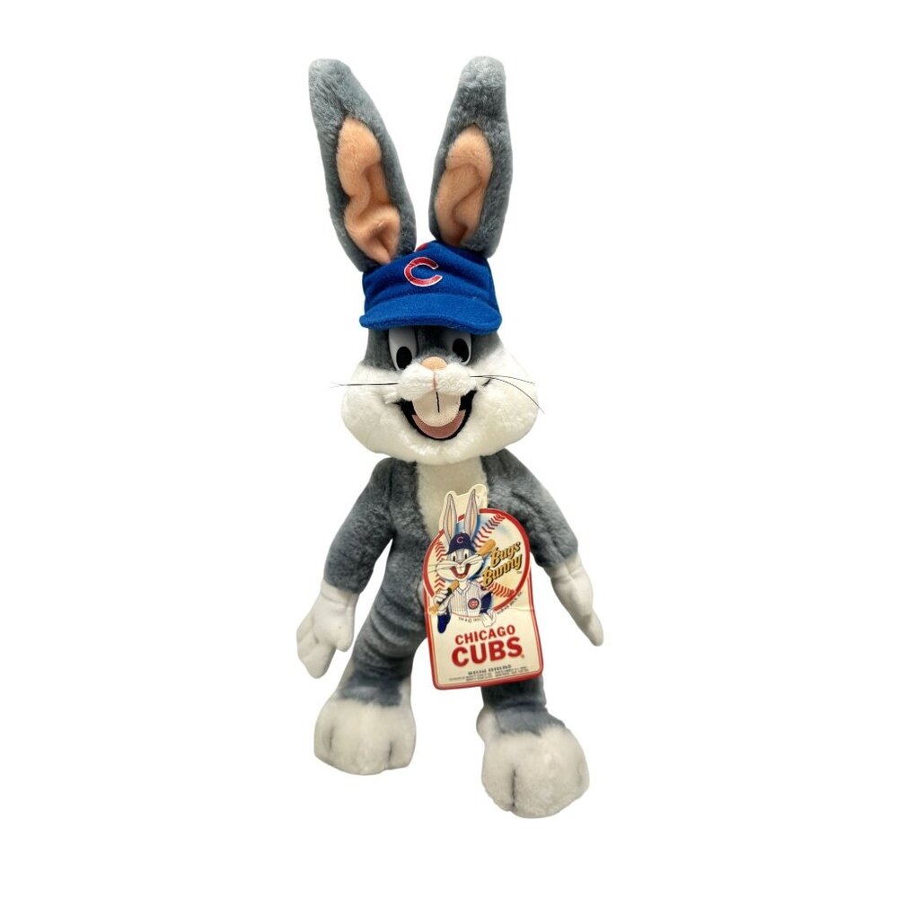 Vintage 1991 Bugs Bunny 15" MLB Chicago Cubs Plush NEW WB